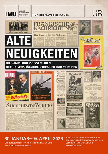 Ausstellungsplakat Alte Neuigkeiten