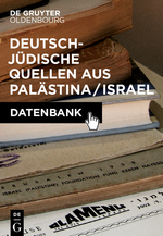Deutsch-jüdische Quellen aus Palästina/Israel