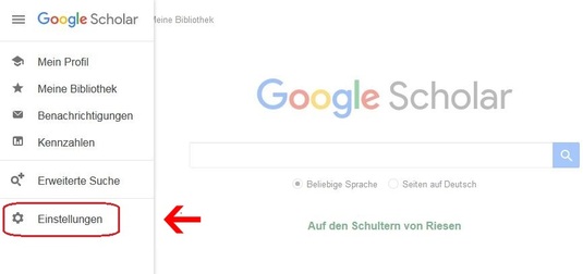 google-scholar-einstellungen