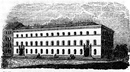 Zeichnung des Gebäudes ca. 1845. Aus: Georg Kaspar Nagler: "Acht Tage in München", 4. Auflage, ca. 1845 (Bayerische Staatsbibliothek, Signatur BA Bavar. 2582 c, S. 31)
